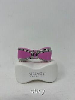 House of Sillage Limited Edition Bow Lipstick Case PINK withSwarovski Crystals