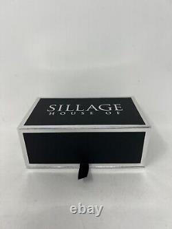 House of Sillage Limited Edition Bow Lipstick Case WHITE withSwarovski Crystals