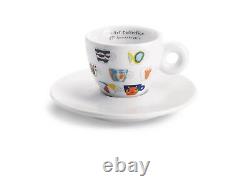 Illy Art Collection 25 Set of 6 Cappuccino Cups + Saucers by IPA Limited Edition