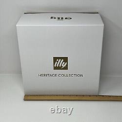 Illy Espresso Cups & Saucers Limited Edition Heritage Collection New in Open Box