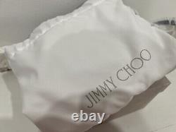 Jimmy Choo JC Croc Embossed Chain Wallet Crossbody Bag Bordeaux $799 New In Box