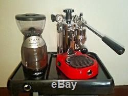 LA PAVONI Professional Espresso/Cappuccino Machine SPECIAL EDITION red base
