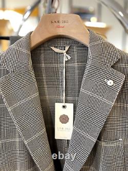 LBM 1911 Limited Edition Blazer Mens heavy Cotton plaid MADE IN ITALY