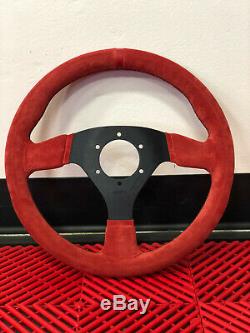 LIMITED EDITION Sparco Steering Wheel R383 RED Suede