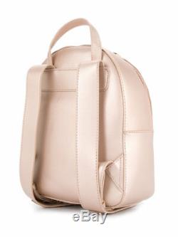 LOVE MOSCHINO Backpack Large Size Quilted Pearl Rose Gold Pink LIMITED EDITION