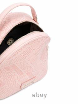 LOVE MOSCHINO Logo Embossed Backpack Large Signature Pink LIMITED EDITION
