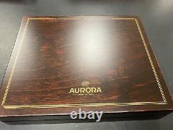 Leonardo Da Vinci Aurora Limited Edition Fountain Pen 18K GOLD M NIB New #0863