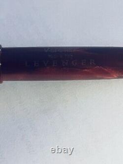 Limited Edition Levenger Fountain Pen Made In Italy 14k F Nib Sterling Silver