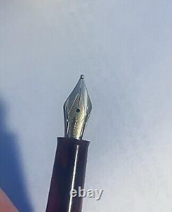 Limited Edition Levenger Fountain Pen Made In Italy 14k F Nib Sterling Silver