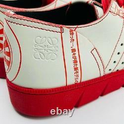 Loewe Men Off White Leather Graffiti Limited Edition Sneaker 42/US 9 581511 7126