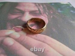 Lord of the Rings unique ring new version made Yellow Gold 18 K. Handicraft