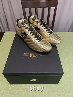 Lotto Brasil Made in Italy Gold Limited Edition 19/50 Brand New In Box US 9.5