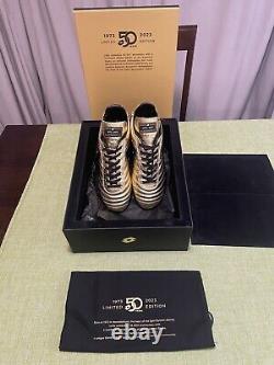 Lotto Brasil Made in Italy Gold Limited Edition 19/50 Brand New In Box US 9.5