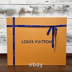 Louis Vuitton Blue LV Trainer Sneaker Size 11 US 12.5 Virgil Abloh Rainbow Shoe