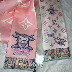 Louis Vuitton NWT Rodeo Bandeau Pink Limited Edition Silk Twilly Scarf