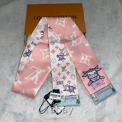 Louis Vuitton NWT Rodeo Bandeau Pink Limited Edition Silk Twilly Scarf