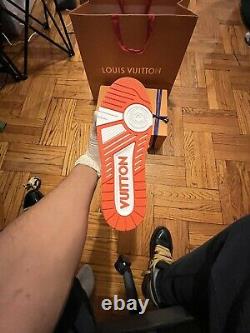 Louis vuitton trainer sneaker (orange)