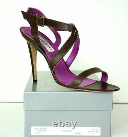MANOLO BLAHNIK Limited Edition Sizzle Ankle-Wrap Leather High Heel Sandals New
