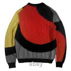 MISSONI Limited Edition Color-block Intarsia Mohair Wool Sweater IT48/M-L $1300