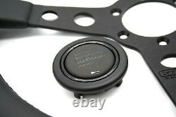 MOMO PROTOTIPO BLACK EDITION Steering Wheel Leather 350mm Brand New Authentic