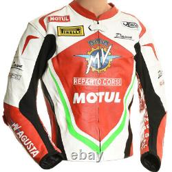 MV Agusta Italia GP Edition MotoGP Motorbike Motorcycle Racing Leather Jacket