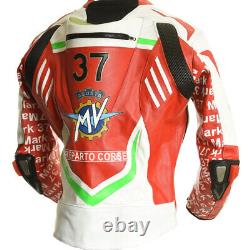 MV Agusta Italia GP Edition MotoGP Motorbike Motorcycle Racing Leather Jacket