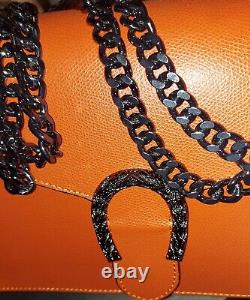 Marina Galanti Italian Burnt Orange Leather Crossbody/Shoulder Bag- NWT