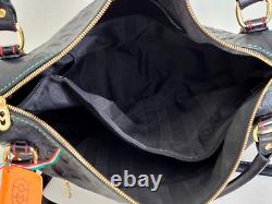 Marino Orlandi Italian Designer Black Log Embossed Leather Large Tote Bag? Nwt