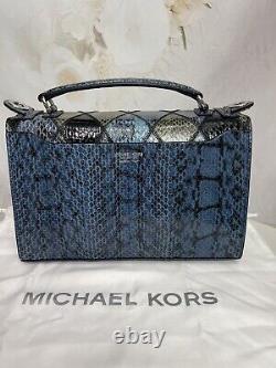 Michael Kors Collection-patchwork SnakeSkin Medium Bancroft Bag BRAND NEW! $1790