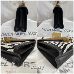 Michael Kors Whitney Limited Edition Beaded Black Multi/Gold Shoulder Bag NWTS