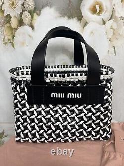 Miu Miu Woven Leather 2020 Resort Collection Bag New Limited Edition MSRP $1220