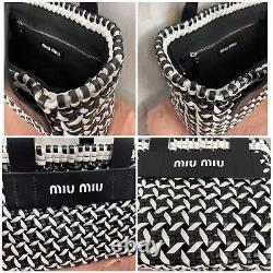Miu Miu Woven Leather 2020 Resort Collection Bag New Limited Edition MSRP $1220