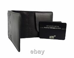 Montblanc Ltd Writers Edition Bernard Shaw Leather Wallet Black 103411 No Box