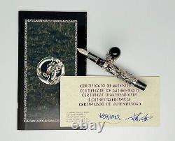 Montegrappa 1995 Limited Edition Dragon Fountain Pen AND Rock Crystal Inkpot
