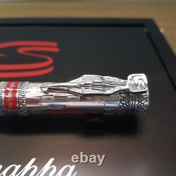Montegrappa Ayrton Senna Limited Edition Silver Fountain Pen 18K F Nib (NIB)