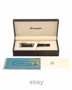 Montegrappa Icons Hemingway Novel Limited Edition Black/Silver Rollerball Pen