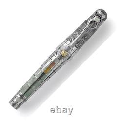 Montegrappa Limited Edition Alchemist Sterling Silver Fountain Pen, Aqua