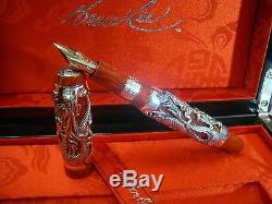 Montegrappa Limited Edition Bruce Lee The Dragon Solid Silver Fountain Pen Grea