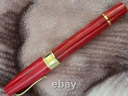 Montegrappa Limited Edition Extra 1930 Red Celluloid, 18K M Nib Fountain Pen, Ex