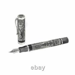 Montegrappa St. Petersburg Limited Edition Sterling Silver Fountain Pen ISPEN4SJ