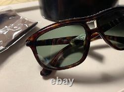 NEW AUTHENTIC PERSOL 3009S 34/31 Limited Edition ROADSTER SUNGLASSES SIZE 58