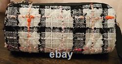 NEW CHANEL Tweed Bowling Bag White/Black/Pink 2020 Limited Edition