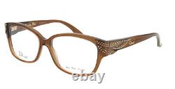 NEW Christian Dior Womens Eyeglasses CD 3229 Brown Crystals Limited Edition