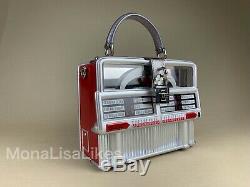 NEW DOLCE & GABBANA Limited Edition Runway Retro Jukebox Wooden Box Bag Purse