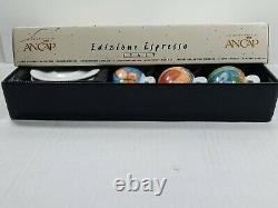 NEW! EDIZIONE ANCAP ESPRESSO ITALY Limited Edition Cups & Saucers Set of 6
