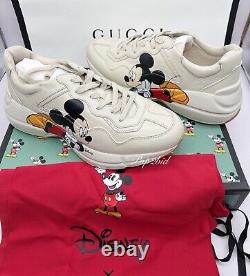 NEW Gucci Men's Disney x GUCCI Rhyton Mickey Mouse Sneaks Size 8.5 (US 9.5)