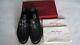 New In Box Ferragamo Giostra 3 Black Crocodile Leather Men's Loafers Size 11 2e