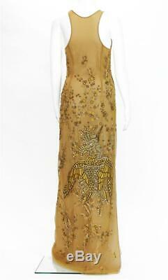 NEW LIMITED EDITION RARE EMILIO PUCCI FULLY BEADED and EMBROIDERED GOWN 42