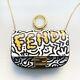 New! Limited Edition Fendi Nano Graffiti Baguette Crossbody Chain Bag Charm