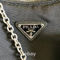 NEW Prada Re-edition 2005 Black Nylon Tessuto Shoulder Crossbody Hobo Bag